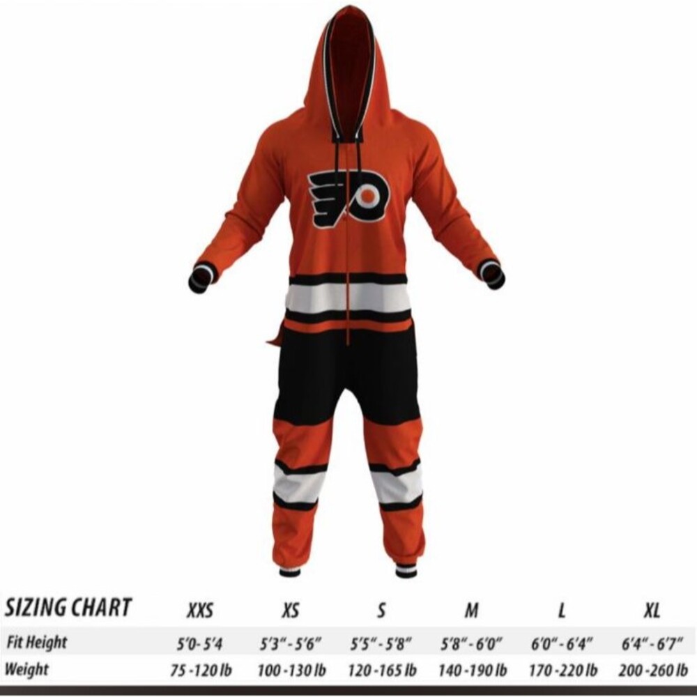 NWT Hockey Sockey Philadelphia Flyers NHL Adult Pajamas XL Soft!